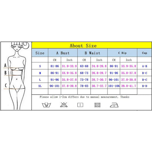 High Waisted Halter Bikini Set - Two Piece Beach Swimwear