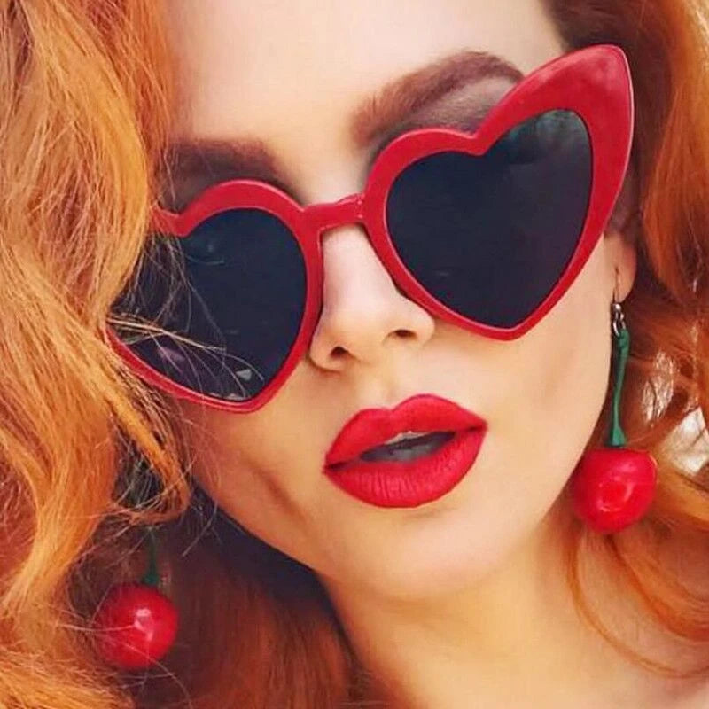 Heart Shape Cat Eye Sunglasses - UV400 Retro Shades