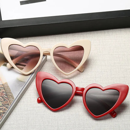 Heart Shape Cat Eye Sunglasses - UV400 Retro Shades