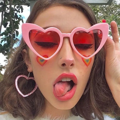 Heart Shape Cat Eye Sunglasses - UV400 Retro Shades
