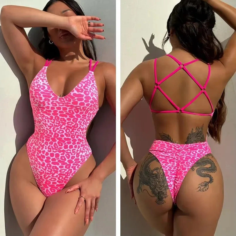 Padded Trikini One-Piece Swimsuit - Statement Beachwear