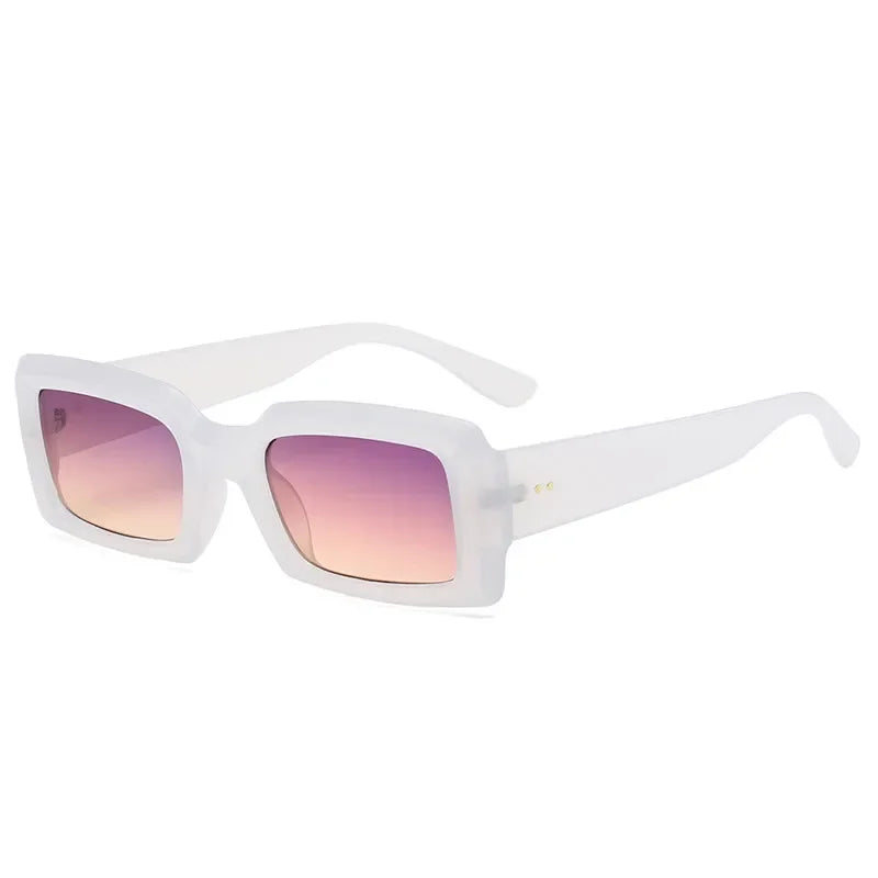Small Rectangle Jelly Sunglasses - UV400 Trend Shades