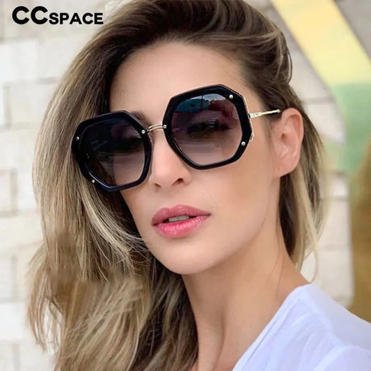 48154 Luxury Sunglasses Women Fashion Brand Design Square Shades Uv400 Vintage Glasses Driver Goggles Mirror
