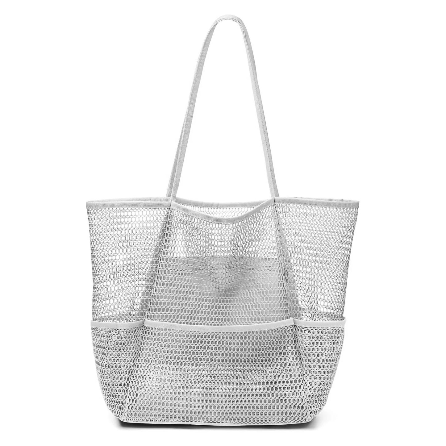 Foldable Mesh Beach Tote Bag - Large Capacity
