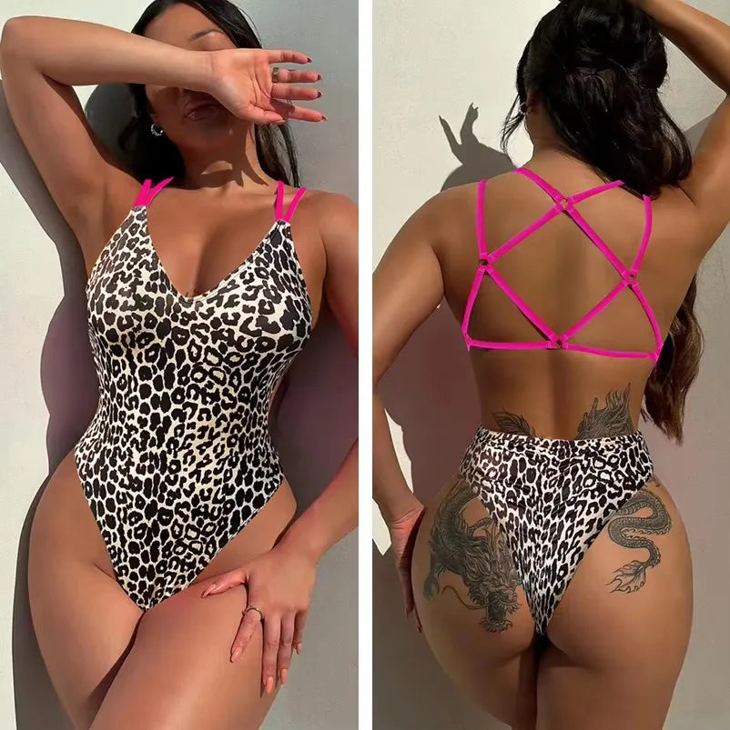 Padded Trikini One-Piece Swimsuit - Statement Beachwear
