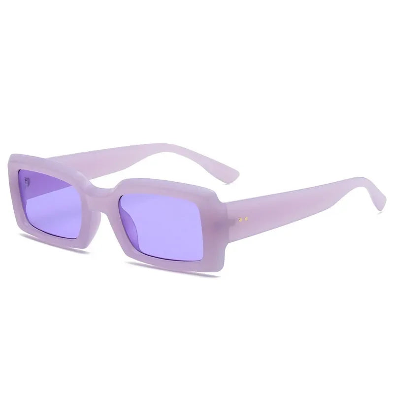 Small Rectangle Jelly Sunglasses - UV400 Trend Shades
