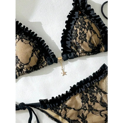 Lace Brazilian Bikini Set - Sexy Two Piece Swimwear
