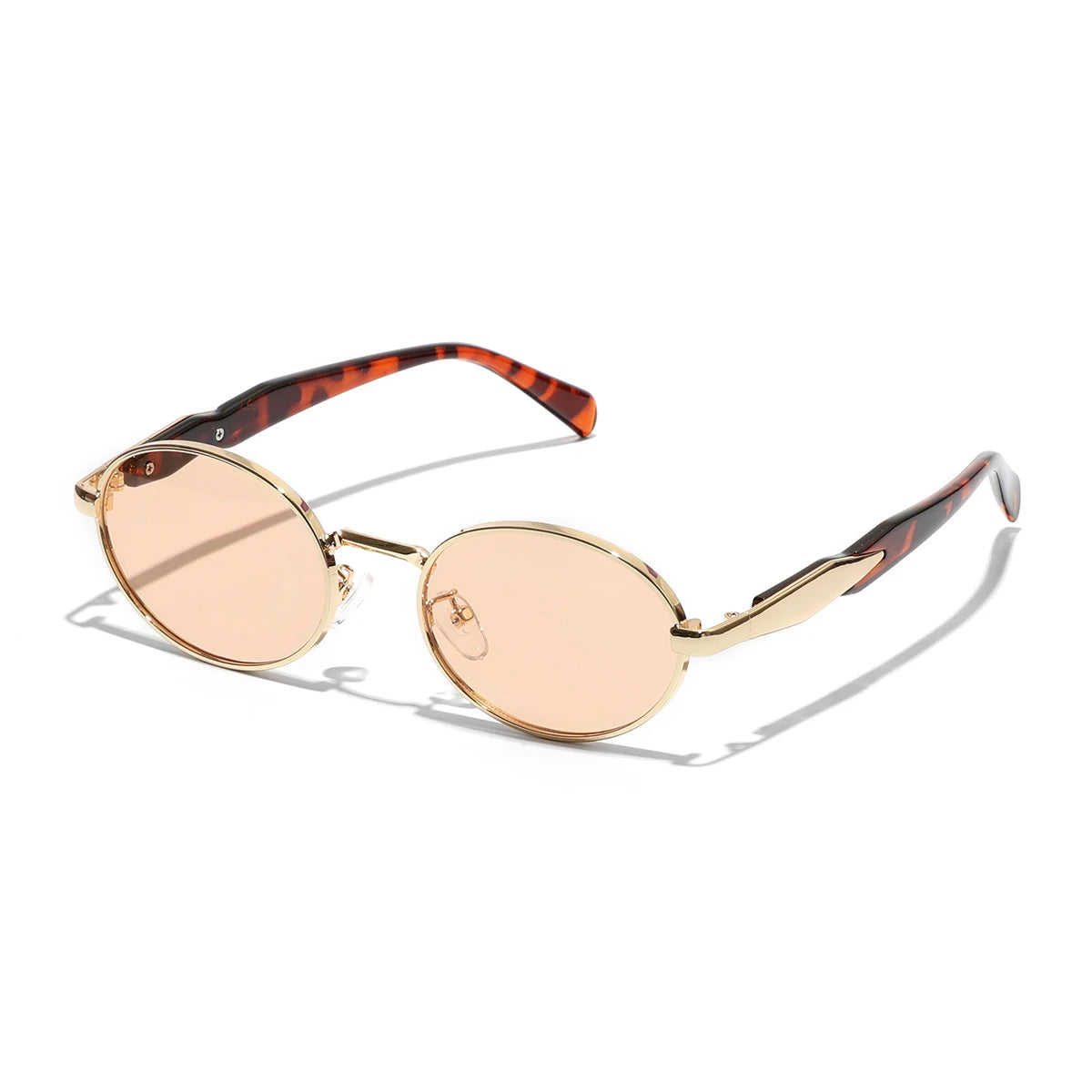 Oval Metal Frame Sunglasses - UV400 Designer Eyewear