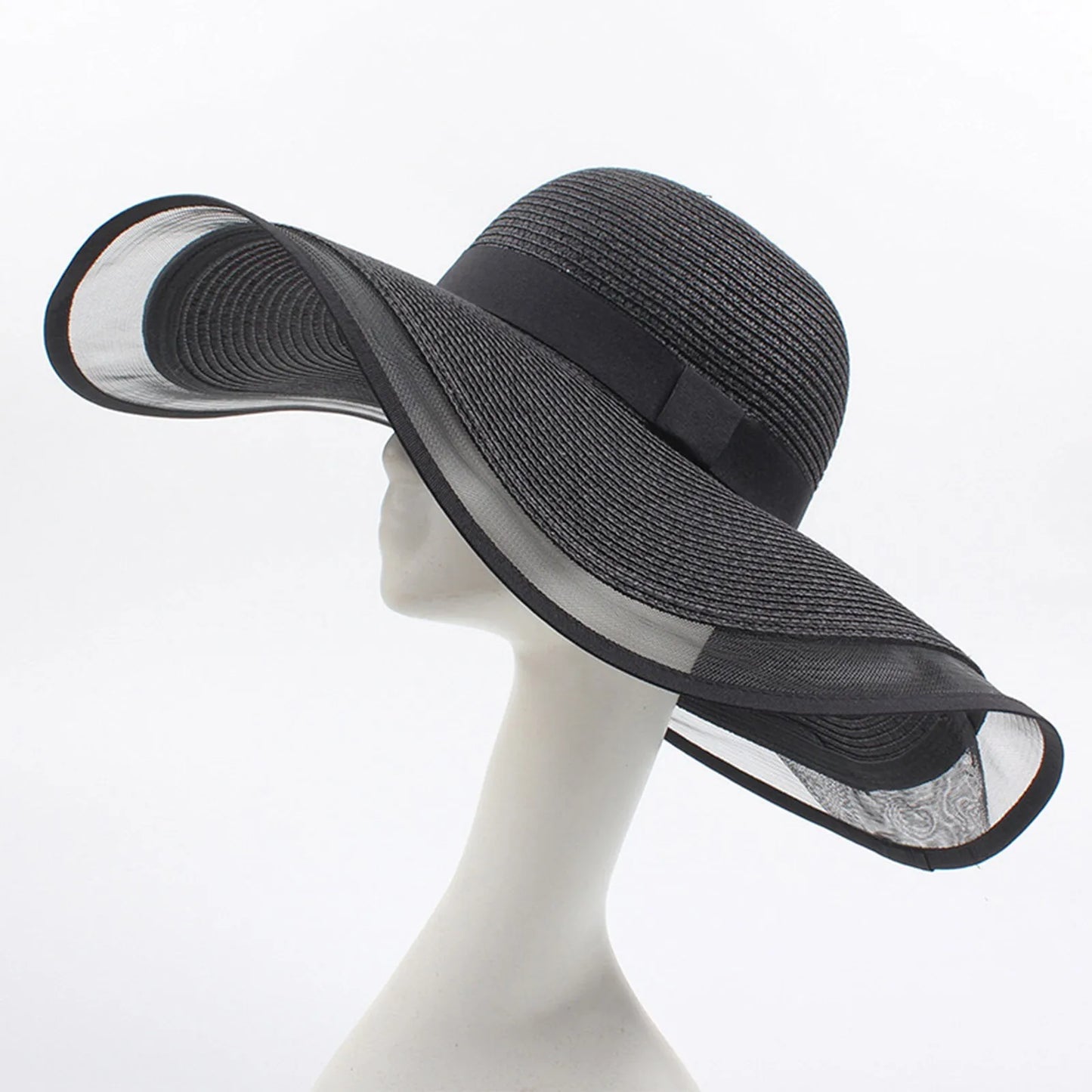 Wave Edge Foldable Straw Sun Hat - UV Shield