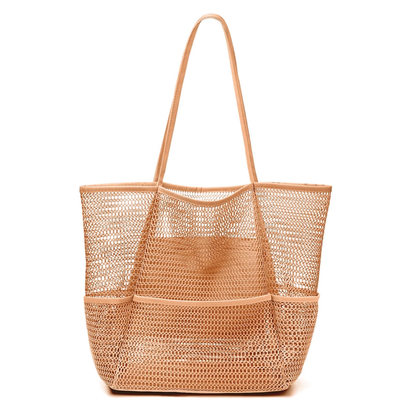 Foldable Mesh Beach Tote Bag - Large Capacity