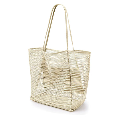 Foldable Mesh Beach Tote Bag - Large Capacity
