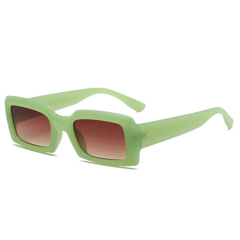 Small Rectangle Jelly Sunglasses - UV400 Trend Shades