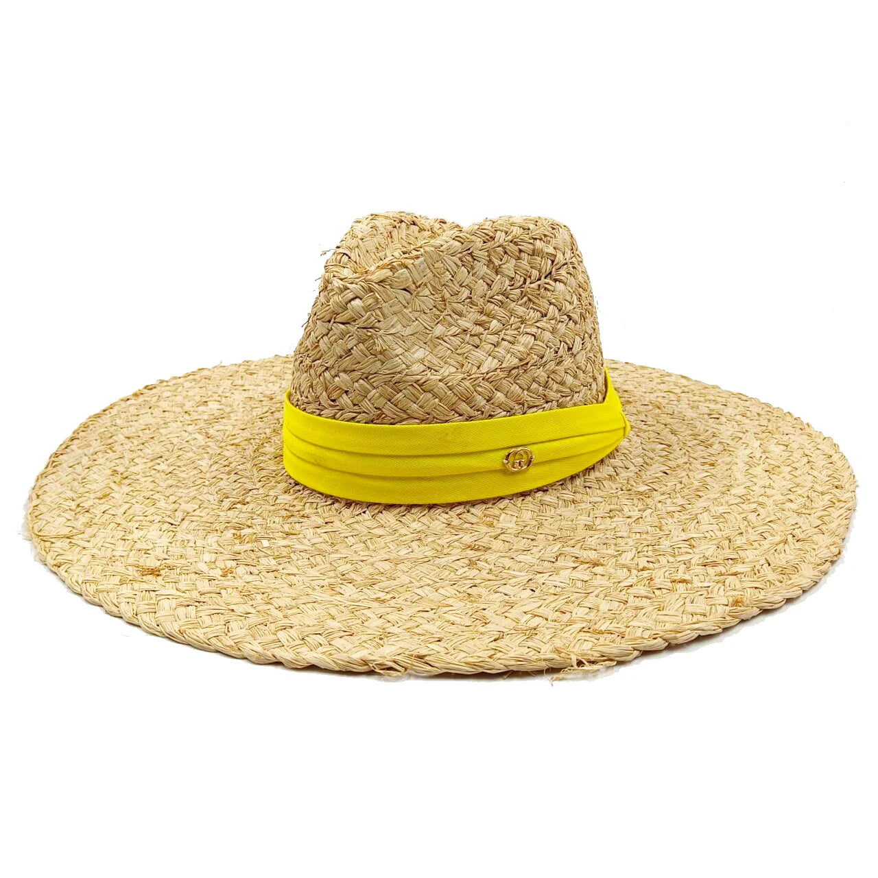 Bow Ribbon Flat-Top Straw Sun Hat - Vacation Style