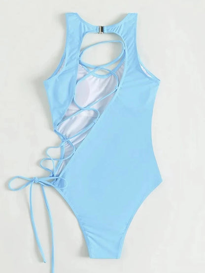 Bandage Push-Up One-Piece Swimsuit