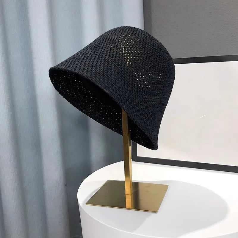 Breathable Hollow-Out Bucket Sun Hat