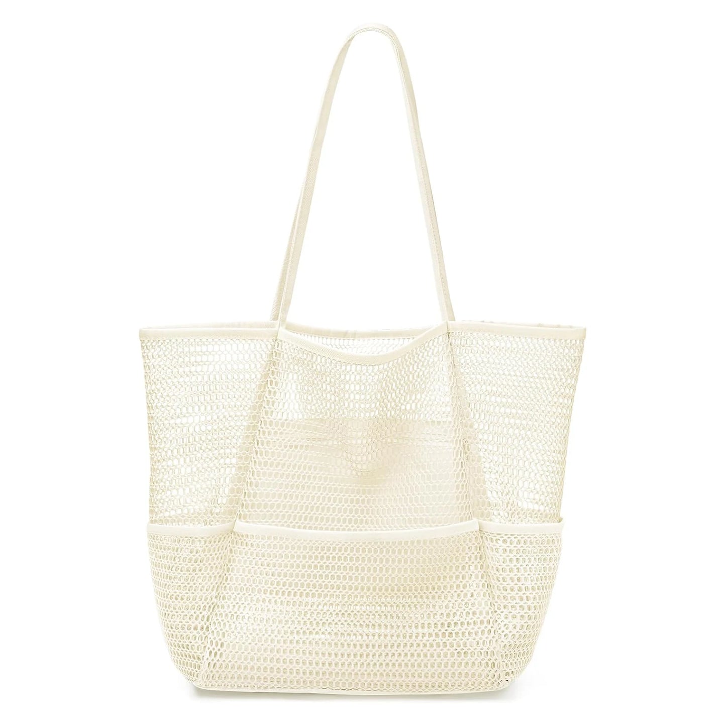Foldable Mesh Beach Tote Bag - Large Capacity