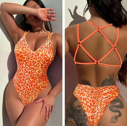 Padded Trikini One-Piece Swimsuit - Statement Beachwear