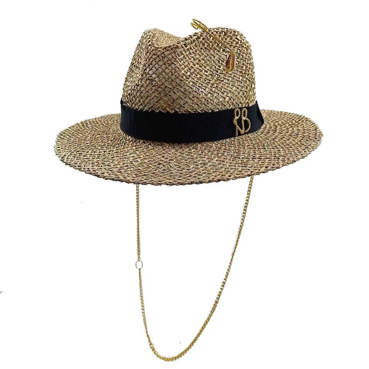 Bow Ribbon Flat-Top Straw Sun Hat - Vacation Style