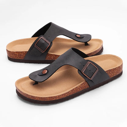 Soft Cork Flip Flops - Comfort Flat Sandals