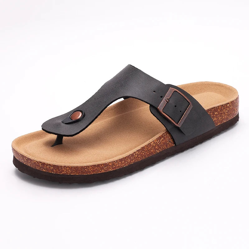 Soft Cork Flip Flops - Comfort Flat Sandals
