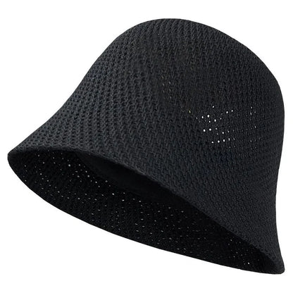 Breathable Hollow-Out Bucket Sun Hat