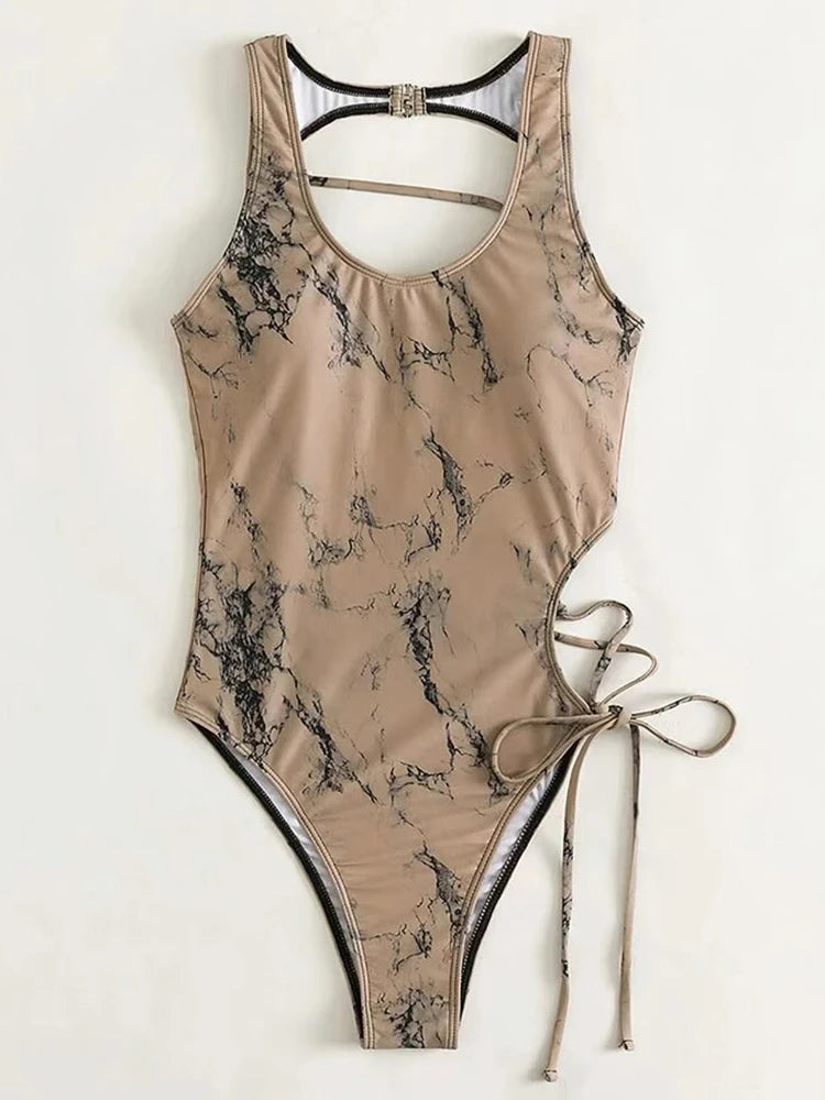 Bandage Push-Up One-Piece Swimsuit