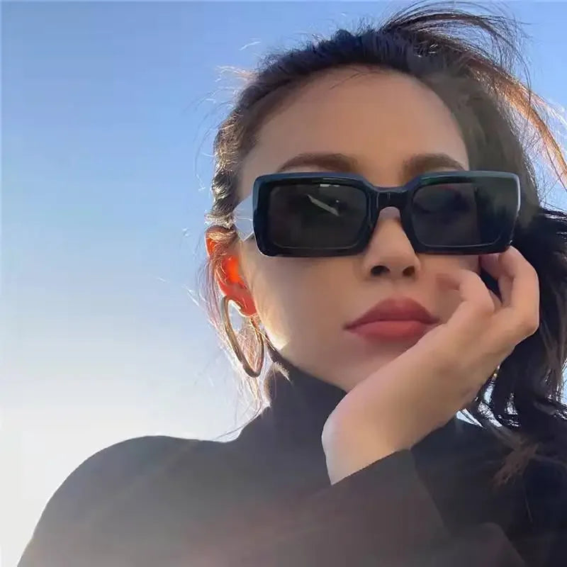 Small Rectangle Jelly Sunglasses - UV400 Trend Shades